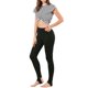 thumbnail image 2 of ATUENDO REFINADO Leggings de Algodón para Mujer de Regreso a Clases Cintura Elástica Gimnasio Yoga Suaves Pantalones con Estribo de Navidad Tallas XS Negros, 2 of 8
