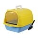 thumbnail image 5 of Caja De Arena Para Gatos Con Capucha Inodoro Para Gatos Cerrado Y Cubierto Caja De Arena Duradera Para Mascotas De Mano Azul Amarillo, 5 of 5