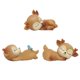 thumbnail image 5 of 3 Piezas Adorables Adornos De Cervatillo Silicona Kawaii Durmiendo Animal Bebé Estatuilla, 5 of 6