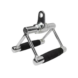 Soloferta - Agarre Triangular Para Remo Espalda Cromado Con Enganche