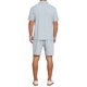 thumbnail image 3 of INSPIRE CHIC Conjuntos de 2 Piezas para Hombre Camisa Polo y Pantalones Cortos con Cordón Conjuntos Texturizados 2XL Gris, 3 of 5