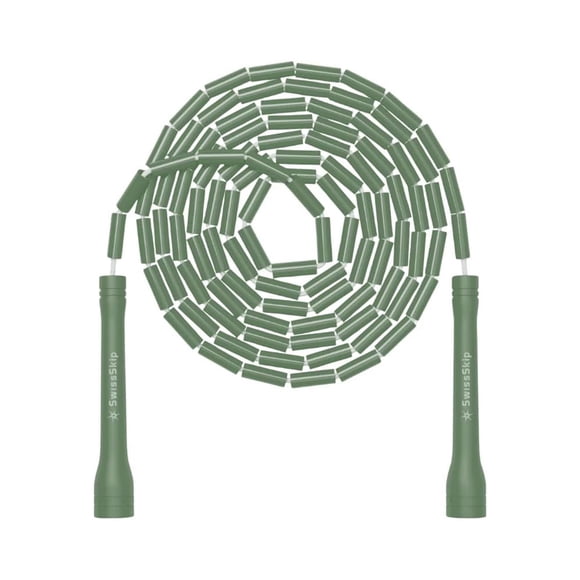 Cuerda Para Saltar Con Cuentas Ligera Verde Matcha