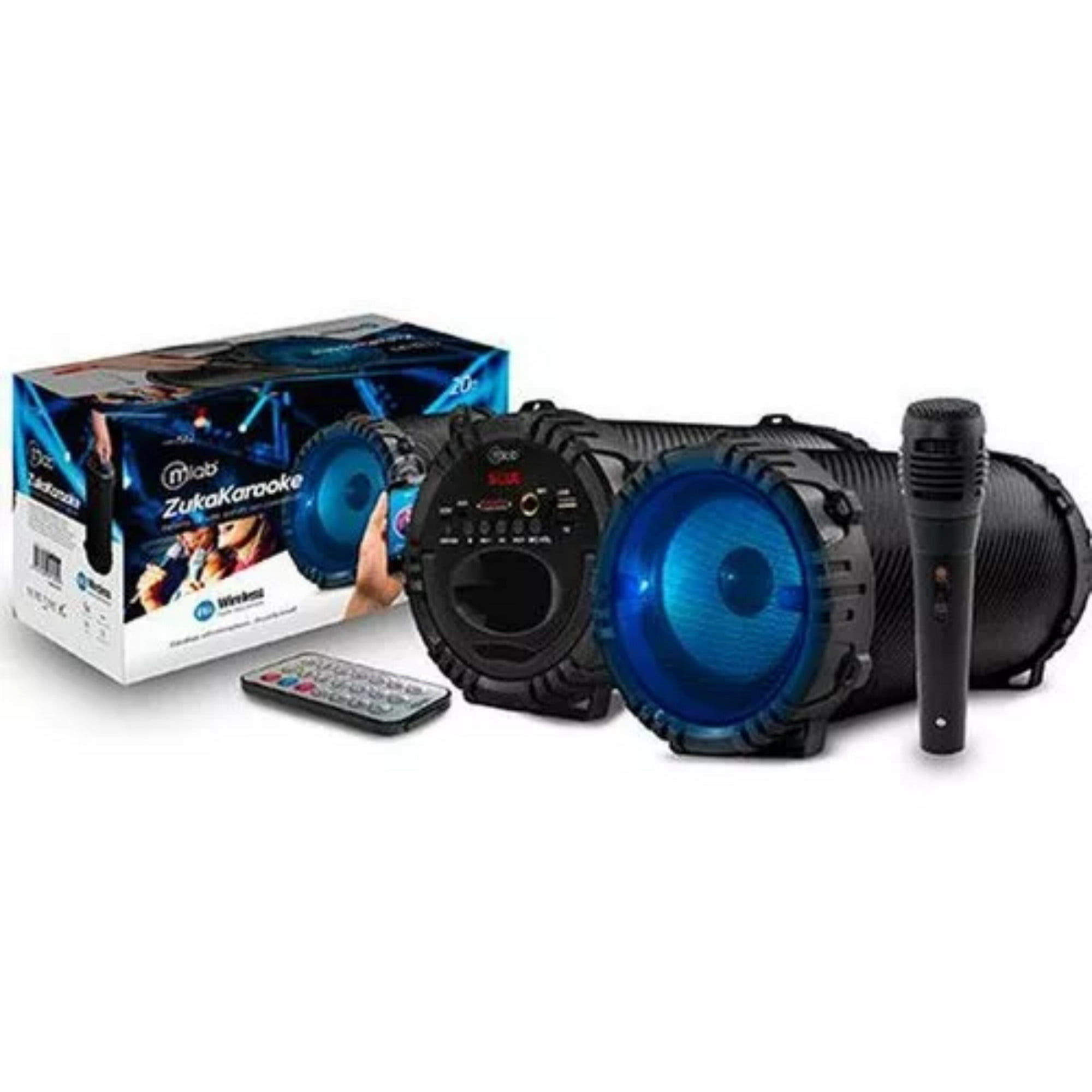 Bazooka Parlante Bluetooth Karaoke Microlab Negro