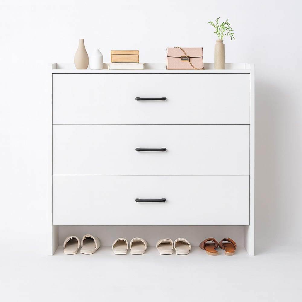 Citotools - Zapatero Organizador 3 Cajones Abatibles 120x80x24cm Madera