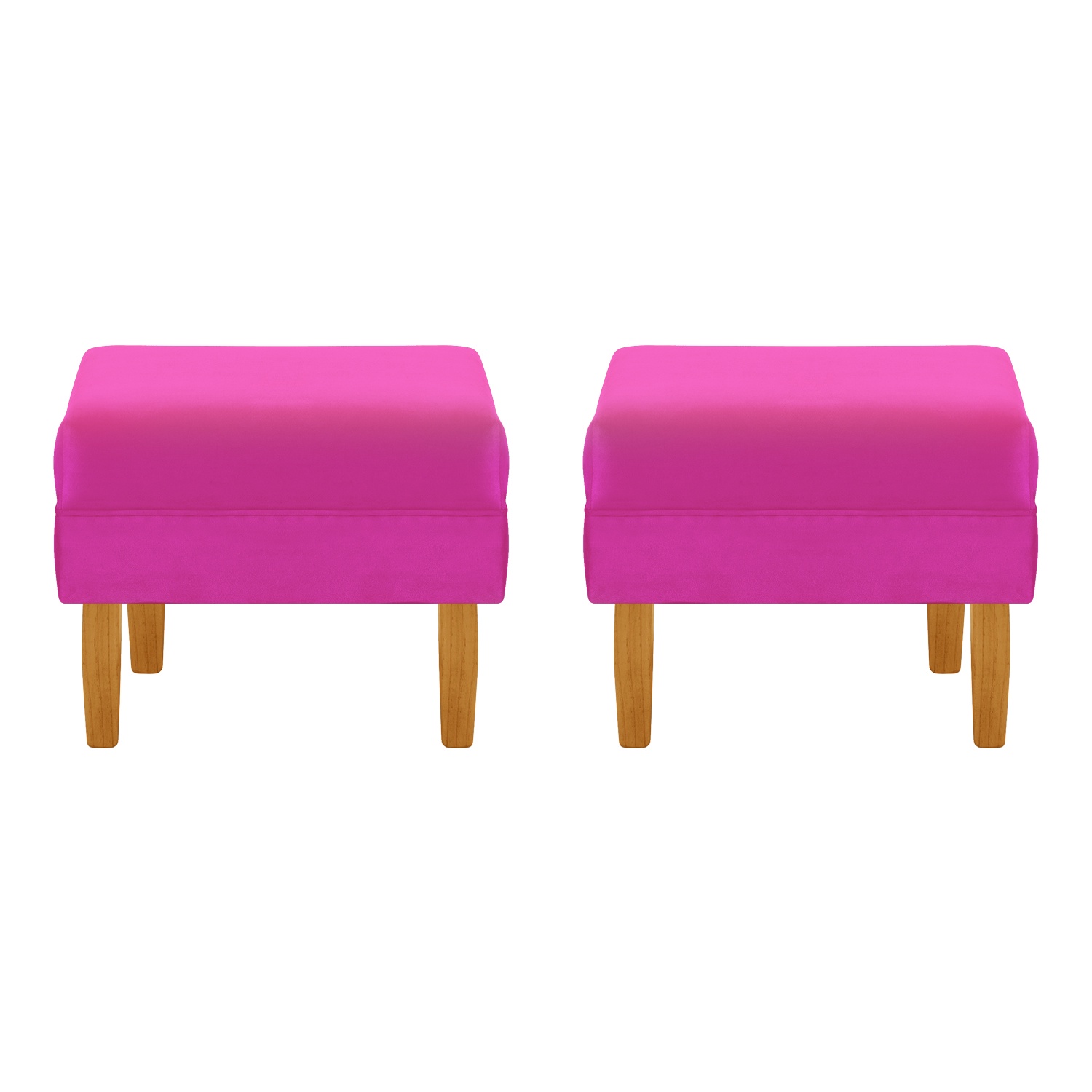 Bodevir - Set Pouf Sky 1C Felpa 04 Fucsia