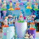 thumbnail image 5 of 12 centros de mesa en forma de panal de abeja con animales marinos y oceánicos para decoración de fiesta, 5 of 7