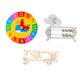 thumbnail image 2 of Tablero Ocupado De Madera Juego De Animales Y ábaco De Cachorro Y Reloj Redondo, 2 of 5