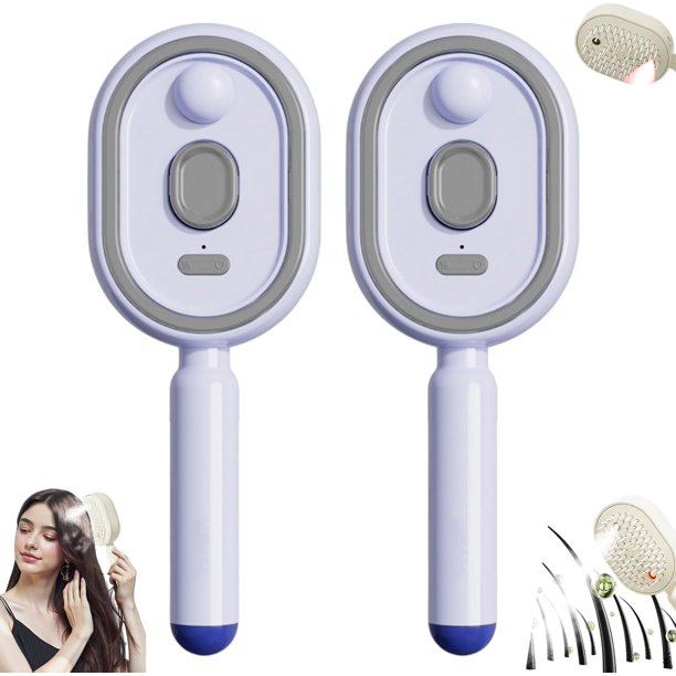 Cepillo pelo vapor eléctrico 2027 desenredante vaporizador reduce frizz estática