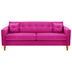 Bodevir - Sofa New Retro 3Cg Felpa 04 Fucsia