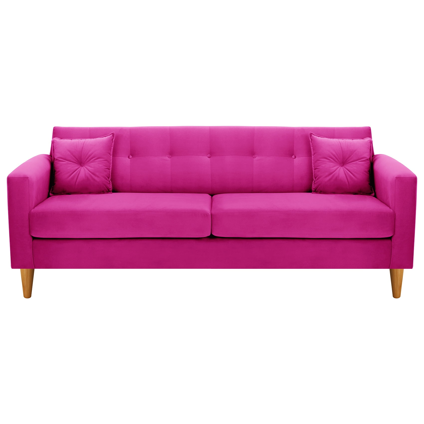 Bodevir - Sofa New Retro 3cg Felpa 04 Fucsia