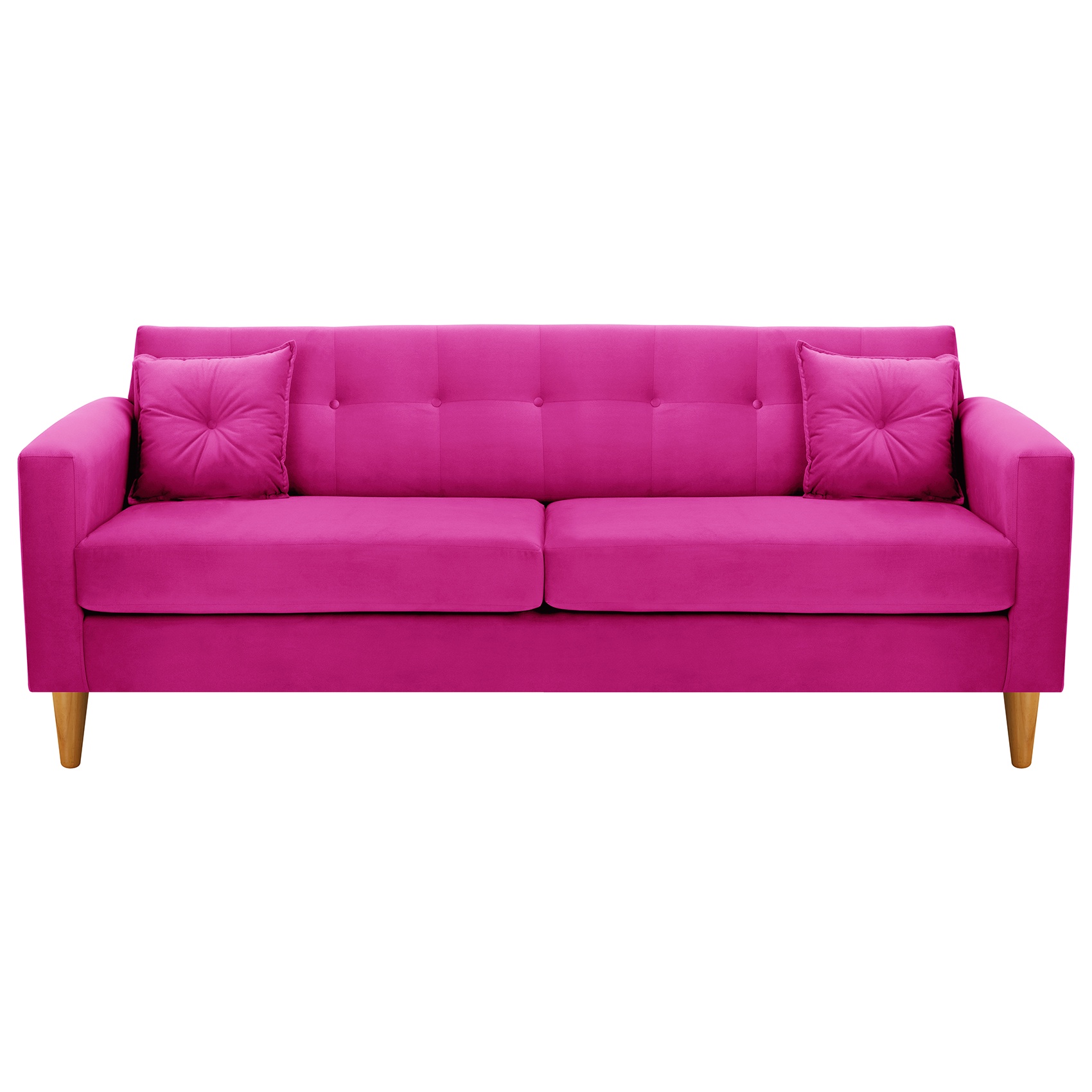Bodevir - Sofa New Retro 3Cg Felpa 04 Fucsia