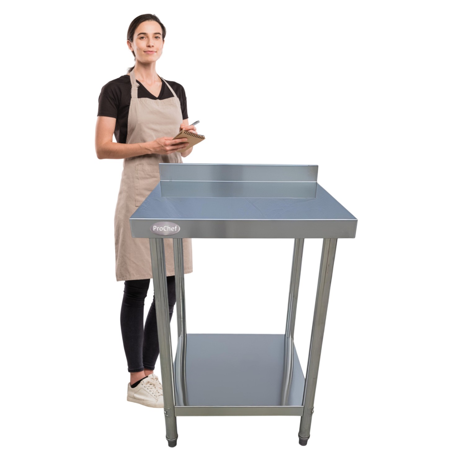 Prochef - Meson Muro 100% Inoxidable 60X60X85(+6) Cm