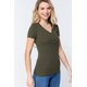 thumbnail image 5 of Top Corto de Punto Henley con Cuello en V y Manga Corta, 5 of 5