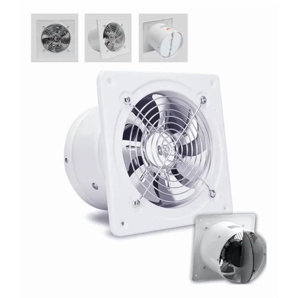 Extractor De Aire Metálico Industrial 4 Pulgada 25w Color Blanco