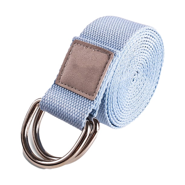 Correa de yoga con hebilla de anillo en D ajustable extra segura Correa de estiramiento de yoga para mayor flexibilidad