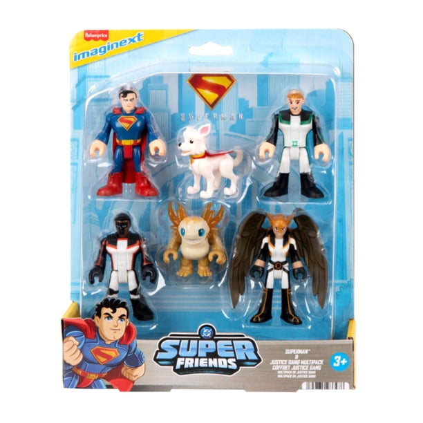 Figura Preescolar Imaginext DC Super Friends Set 6 Figuras Superman 3 Años+