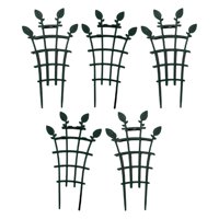 Magideal - 5 Estacas De Soporte Para Plantas, Soporte Para Flores De Jardín, Marco De Escalada Resistente, Enrejado Para Plantas, Tomates, Plantas De Interior Y