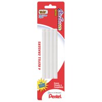 Borrador De Recarga Pentel Para Clic Eraser, Paquete De 4 (Zerbp4-K6)