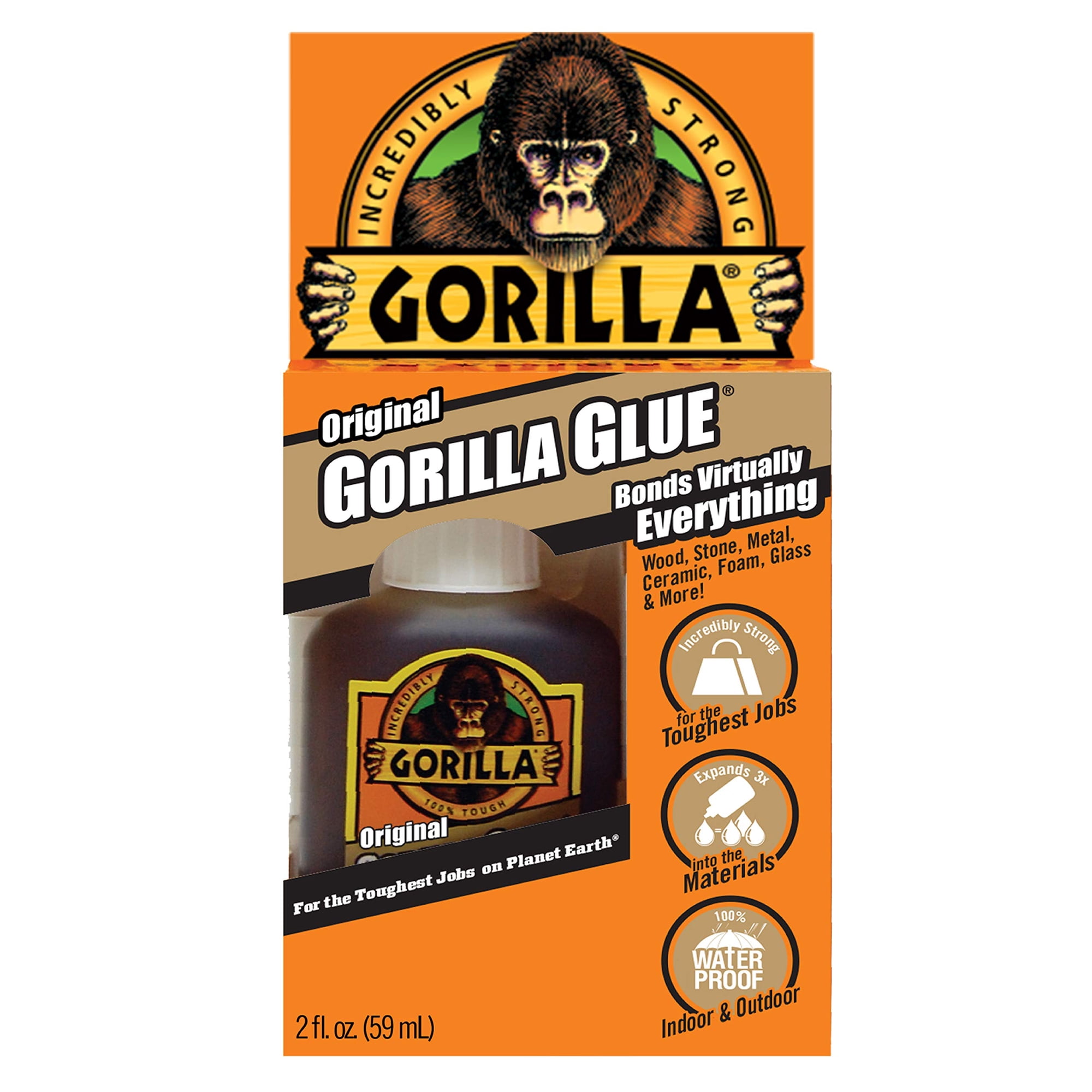 Gorilla - Pegamento Original Poliuretano Impermeable 60 Ml