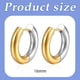 thumbnail image 4 of Pendientes De Acero De Titanio, Ligeros, De Lujo, De Nicho, De Alta Gama, Con Sentido De Galvanoplastia, Elegantes Pendientes De Mujer Con Degradado, Hebilla Para La Oreja, Fáciles De Combinar., 4 of 5