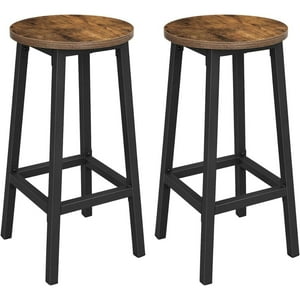 Casa Vinte - Set 2 Sillas Taburetes Madera Y Fierro Arreso