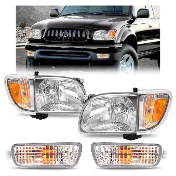 Faros HECASA para Toyota Tacoma 2001‑2004 con bombillas