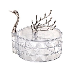 Ioensy - Joyero Pulsera Brazalete Caja De Almacenamiento Collar Caja Para Tocador Decoración Blanco