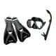 thumbnail image 1 of Set Mascara De Buceo Snorkel Aleta - 40-44 (M) - Negro, 1 of 1