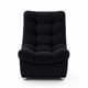 thumbnail image 2 of Sofa Curvo Descanso Negro Felpa, 2 of 2
