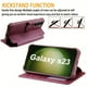 thumbnail image 2 of Premium Leather Wallet Phone Case for Galaxy S23 5G - Wireless Charging, Card Holder & Wristlet Included!, 2 of 3