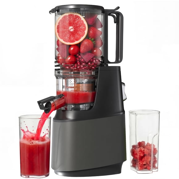 Extractor de jugo por prensado en frío YOYDS de boca ancha de 5,3" y extracción lenta