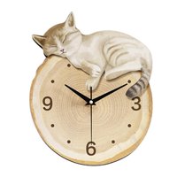 Bothyi - Reloj De Pared Con Diseño De Gato, Moderno, Elegante, Bonito Y Silencioso, Ideal Para Sala De Estar Y Comedor.