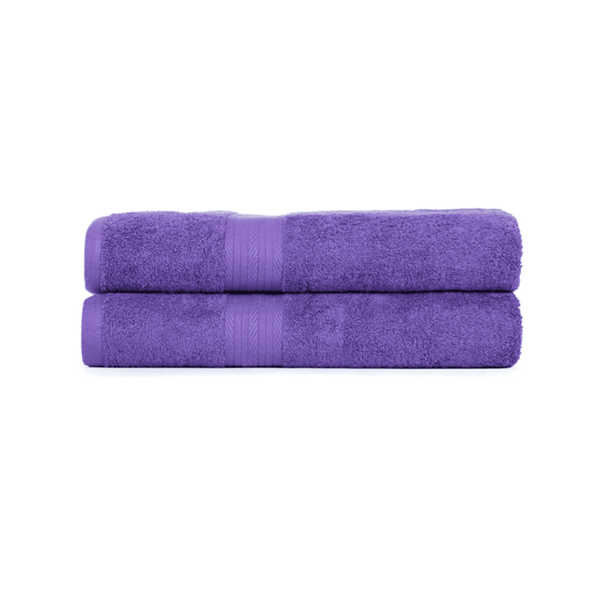 Genérico - Toalla De Baño + Mano Algodón By Cannon 350g Color Morado Liso