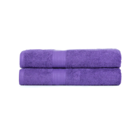 Genérico - Toalla De Baño + Mano Algodón By Cannon 350G Color Morado Liso
