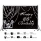 thumbnail image 5 of FONDO shensu 2,7 × 1,8 m 60.º Cumpleaños Negro y Plateado, 5 of 5