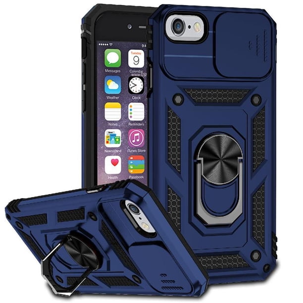 Estuche GANGXUN para iPhone 7/8, soporte giratorio 360°, estilo mecánico y magnético