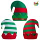 thumbnail image 1 of Gorras navideñas de fieltro unisex JOYIN para elfos navideños, 3 unidades, 1 of 7