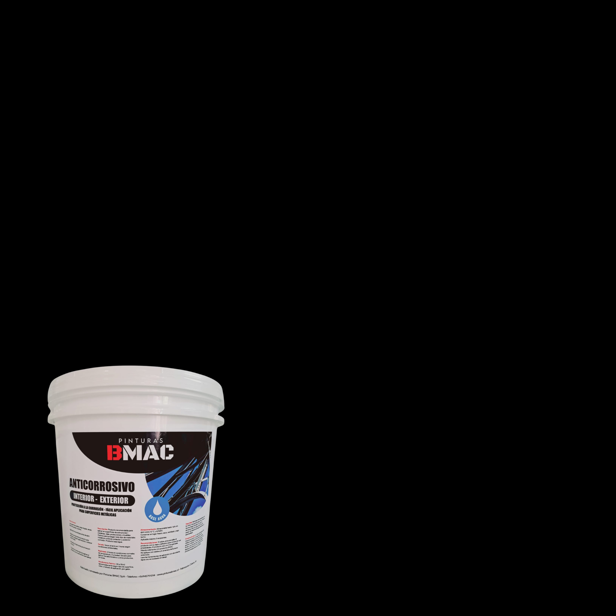 Bmac - Anticorrosivo Negro Tineta