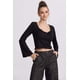 thumbnail image 1 of Polera Mujer Escote V Negro - ll, 1 of 4