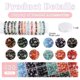 thumbnail image 2 of Kit de 600 cuentas de vidrio C MY de 8 mm, 12 colores, para joyería, 2 of 7