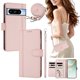 thumbnail image 2 of Funda Billetera para Google Pixel 8 Pro, Cuero Sintético con Cierre, Rosa, 2 of 6