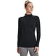 thumbnail image 1 of Camiseta Under Armour Authentics Mock Neck para mujer, color blanco y negro, 1 of 5