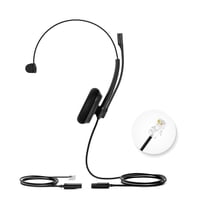 Auriculares Para Teléfono Yealink Yhs34 Lite Mono Con Micrófono