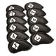 thumbnail image 1 of Golf Iron Headcover Club Head Cover Protección Pegatina Cierre Negro + Blanco, 1 of 5