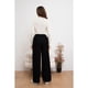 thumbnail image 4 of Pantalón Mujer Bolsillo Botones Pierna Ancha Wide Leg Cotele 7130, 4 of 4