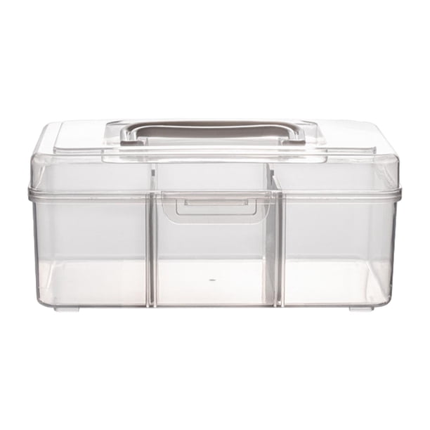 Caja de medicamentos,Organizador de almacenamiento de medicamentos,Caja de almacenamiento de medicamentos,Botiquín de primeros auxilios portátil,para Tamaño pequeño separado