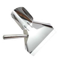 Magideal - Cuchara Para Freír Francesa De Acero Inoxidable, Cuchara Multiusos Duradera En Forma De U, Cuchara Para Palomitas De Maíz, Cuchara Para Patatas Fritas Mango Único