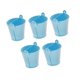 thumbnail image 1 of 5 Cubos De Metal Galvanizado, Contenedores Rústicos Para Recuerdos De Fiesta, Resistentes, Color Azul, 1 of 5