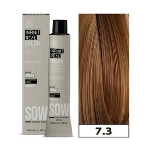 Sow - Tintura Permanente Bajo Amoniaco 7.3 Rubio Dorado100Ml + Oxidante