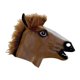 thumbnail image 1 of Máscara de disfraces Magik Disfraces Deluxe con forma de cabeza de caballo (marrón) de látex, 1 of 3